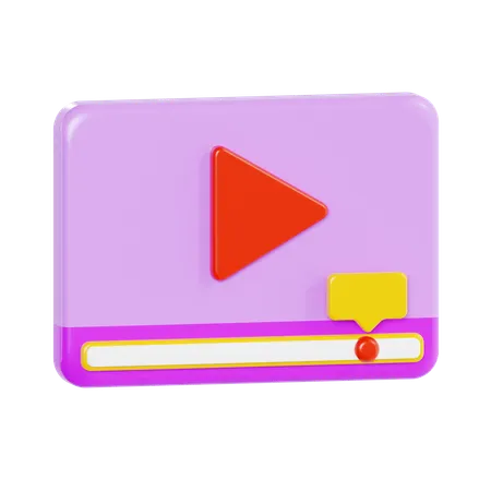 Video Advertising  3D Icon