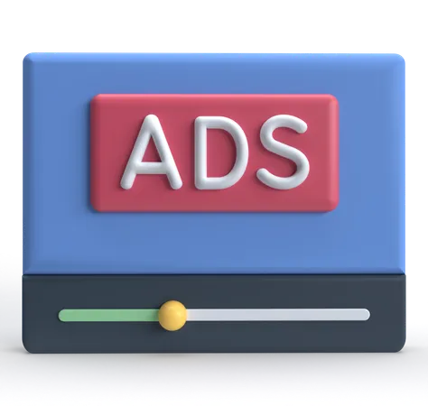 Video Advertising  3D Icon