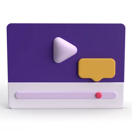 Video Advertising  3D Icon