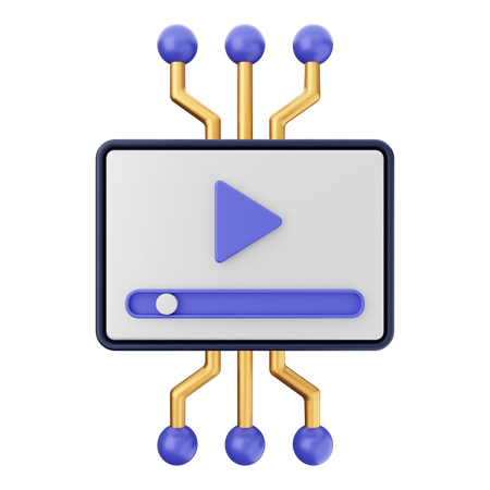 Video Ai  3D Icon