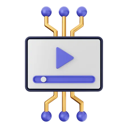 Video Ai  3D Icon