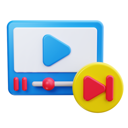 Video anhalten  3D Icon