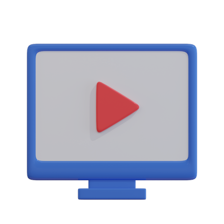 Anúncio em vídeo  3D Icon