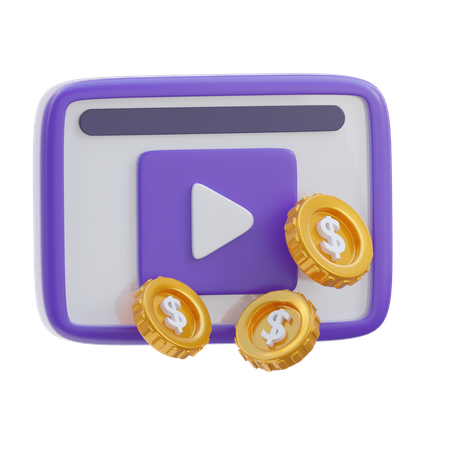 Videoanzeigen  3D Icon