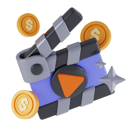 Videoanzeigen  3D Icon