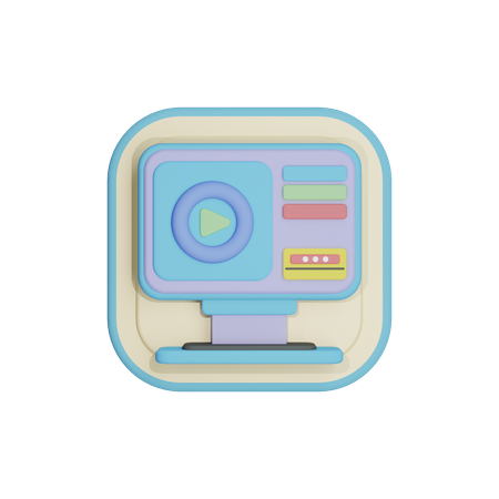 Videoanzeigen  3D Icon