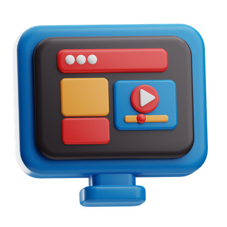 Videoanzeigen  3D Icon