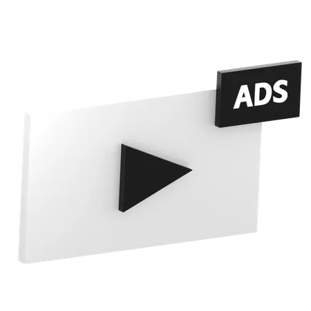 Videoanzeigen  3D Icon