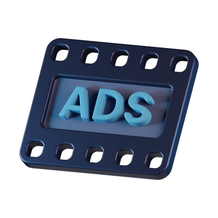 Videoanzeigen  3D Icon