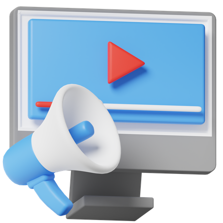 Videoanzeigen  3D Icon