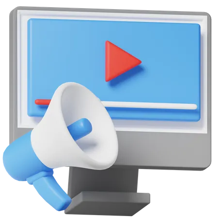 Videoanzeigen  3D Icon