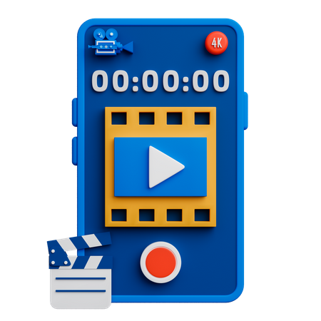 Video Application  3D Icon