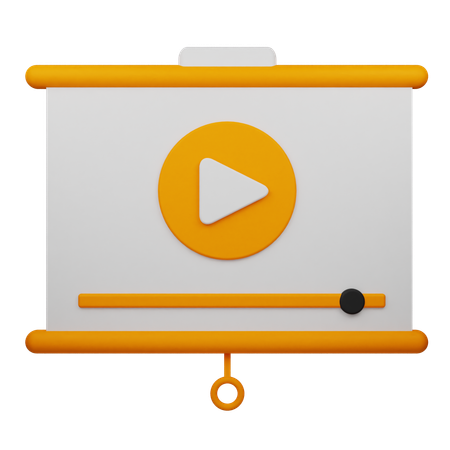 Apresentação de vídeo  3D Icon