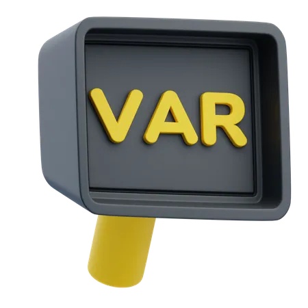 Árbitro asistente de vídeo  3D Icon