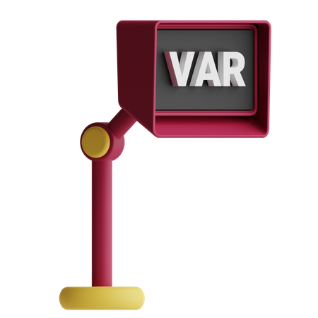 Video Assistant Referee 3D Icon