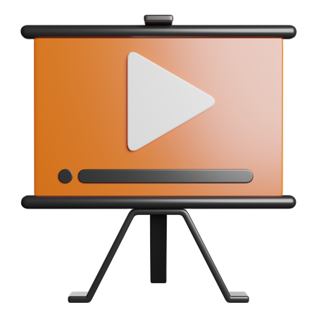 Videoaula  3D Icon