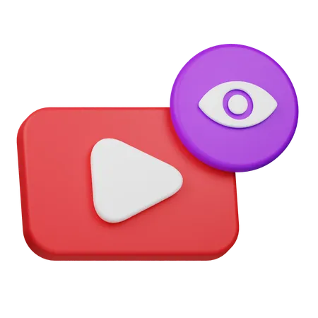 Videobetrachter  3D Icon