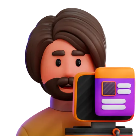 Video-Blogger  3D Icon
