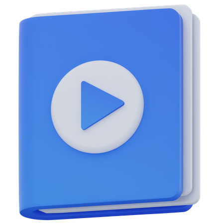 Video Book  3D Icon