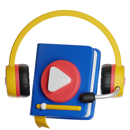 Video Book  3D Icon
