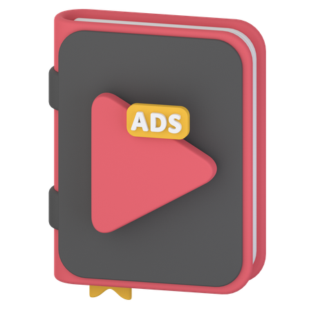 Video Book  3D Icon