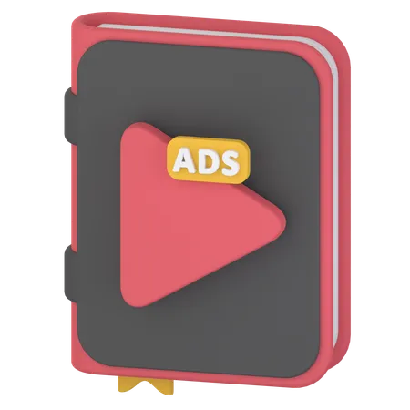 Video Book  3D Icon