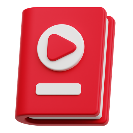 Video Book  3D Icon