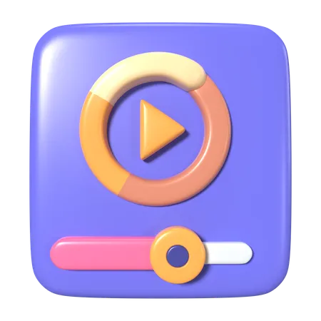 This Is Video Buffering 3 D Render Illustration Icon It Comes As A High Resolution PNG File Isolated On A Transparent Background The Available 3 D Model File Formats Include BLEND OBJ FBX And GLTF 3D Icon