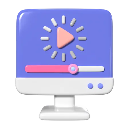 This Is Video Buffering 3 D Render Illustration Icon It Comes As A High Resolution PNG File Isolated On A Transparent Background The Available 3 D Model File Formats Include BLEND OBJ FBX And GLTF 3D Icon