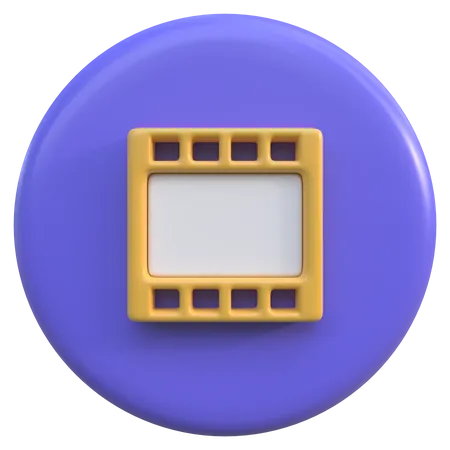 Video Button  3D Icon