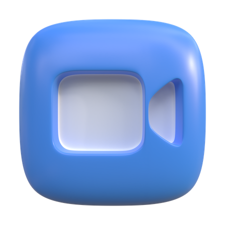 Video Button  3D Icon