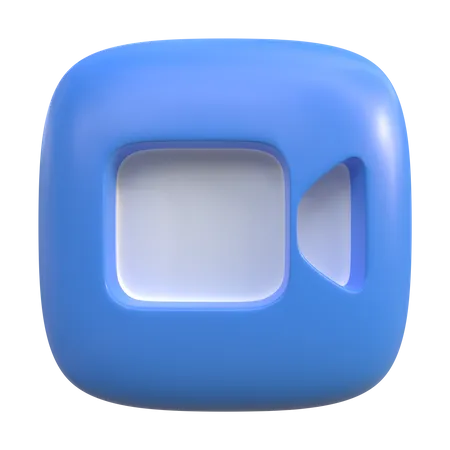 Video Button  3D Icon