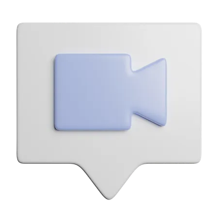 Video Call Communication 3D Icon