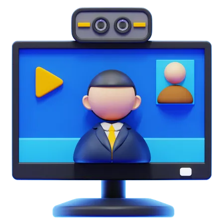 VIDEO CALL  3D Icon