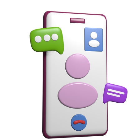 Video Call  3D Icon