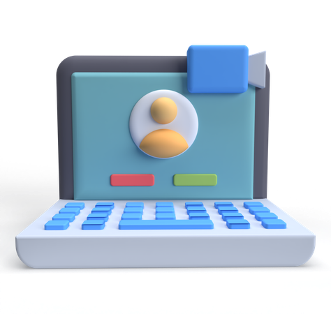 Video Call  3D Icon