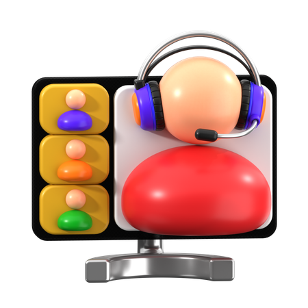 Video Call  3D Icon
