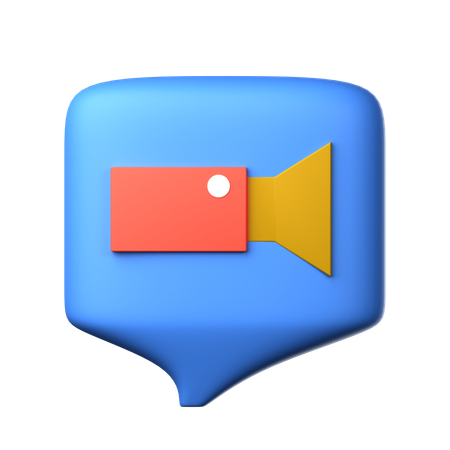 Video Call  3D Icon