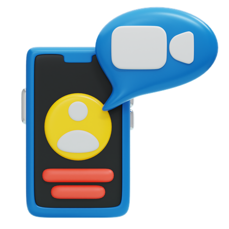 VIDEO CALL  3D Icon