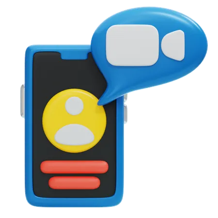 VIDEO CALL  3D Icon