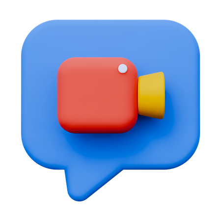 Video Call  3D Icon