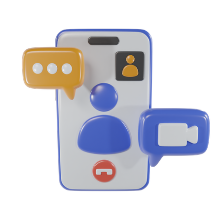 Video Call  3D Icon