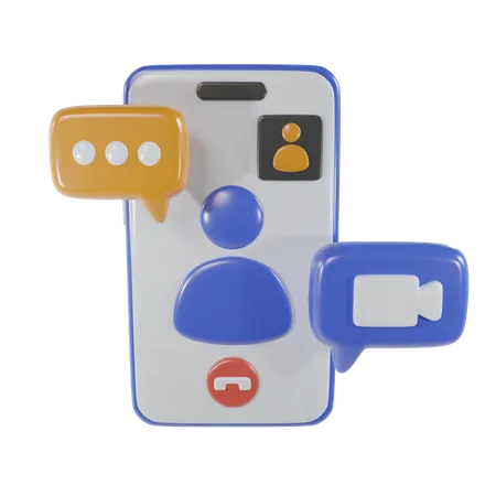 Video Call  3D Icon