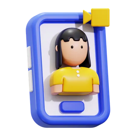 Video call  3D Icon