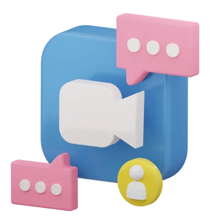 Video Call  3D Icon