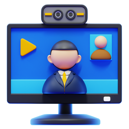 VIDEO CALL  3D Icon