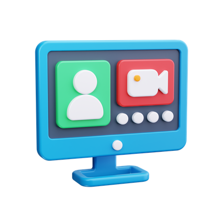 Video Call  3D Icon