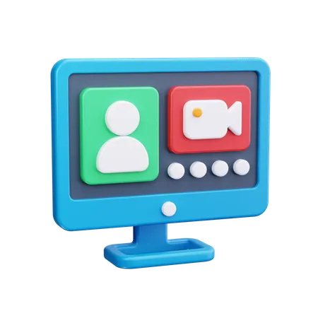 Video Call  3D Icon