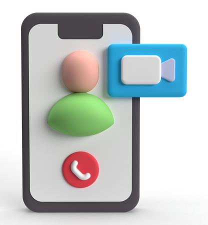 Video Call  3D Icon