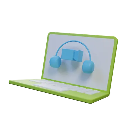 Video Call  3D Illustration